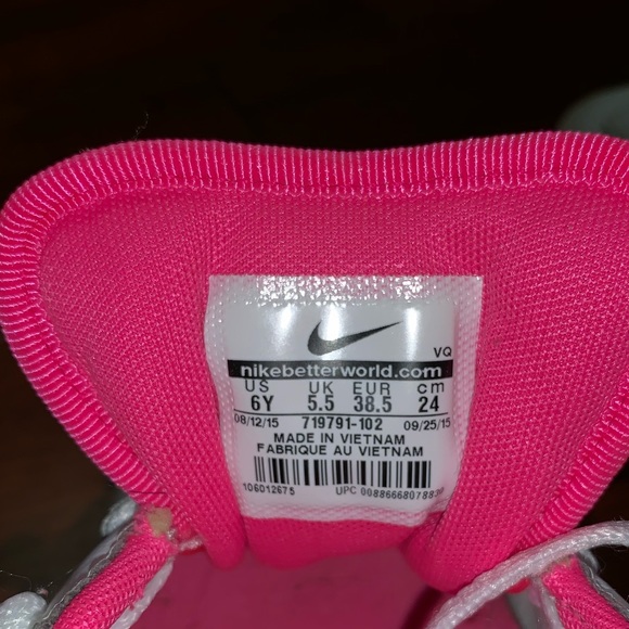 NIKE Court Royals White and Pink Sneakers - Picture 8 of 8